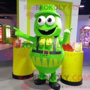 Lime Green Candy Box mascot...