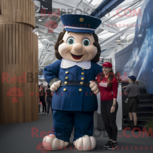 Navy Queen maskot kostume...