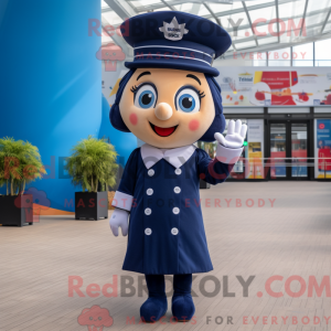 Navy Queen maskot kostume...