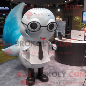 Silver Whale maskot kostume...