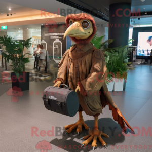 Brown Archeopteryx mascot...