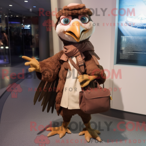 Brun Archaeopteryx maskot...