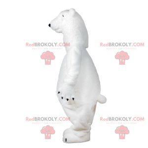 Bardzo realistyczna maskotka niedźwiedzia polarnego. Maskotka