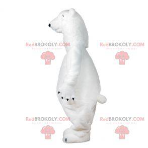Very realistic polar bear mascot. Polar bear mascot -