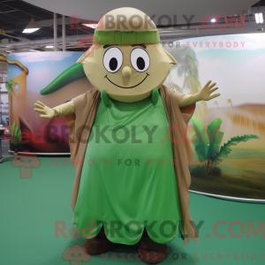 Tan Green Bean mascot...