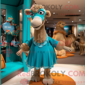 Postava maskota Teal Camel...