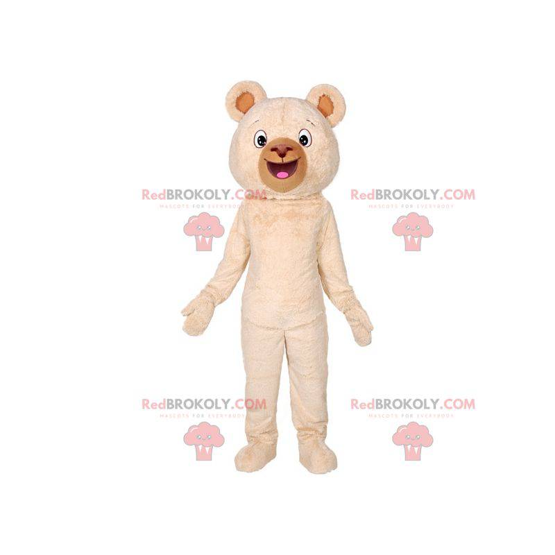 Mascotte d’ours beige géant doux et mignon - Redbrokoly.com