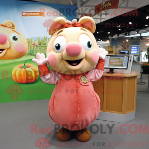 Costume mascotte de Peach...