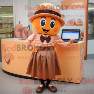 Peach Chocolate Bar maskot...