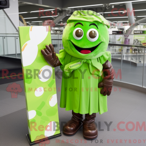 Postava maskota Lime Green...