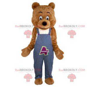 Soft and cute giant brown bear mascot. Teddy bear mascot -