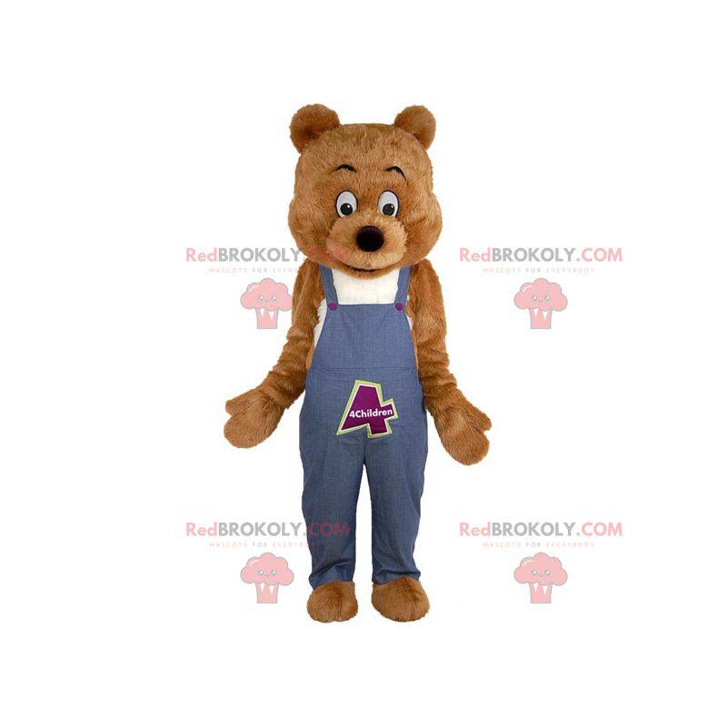 Weiches und niedliches riesiges braunes Bärenmaskottchen. Weiches und niedliches riesiges braunes Bärenmaskottchen.