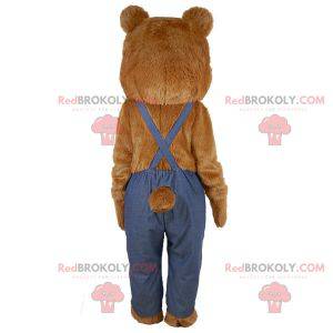 Soft and cute giant brown bear mascot. Teddy bear mascot -