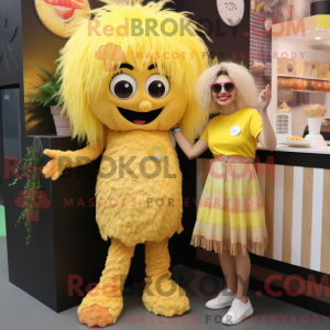 Personaggio mascotte giallo...