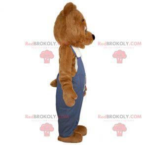Soft and cute giant brown bear mascot. Teddy bear mascot -