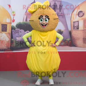 Yellow Falafel mascot...
