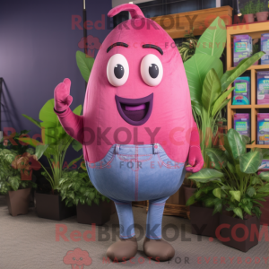 Pink Aubergine maskot...