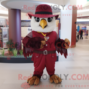 Maroon Falcon mascot...