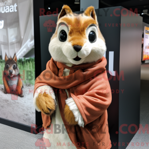 Fantasia de mascote de esquilo com capa e cachecóis - Mascotes esquilos - REBROKO_236466 - RedBrokoly.com