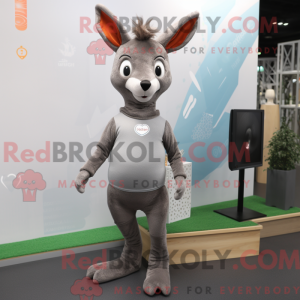 Grå rådyr maskot kostume...