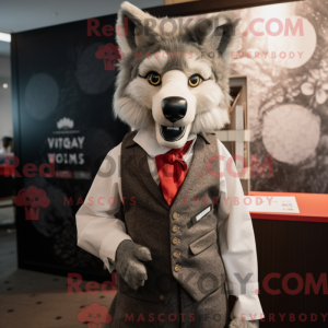 Disfraz de mascota lobo...