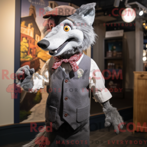 Wolf mascot costume...