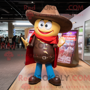 Brown Pho mascot costume...
