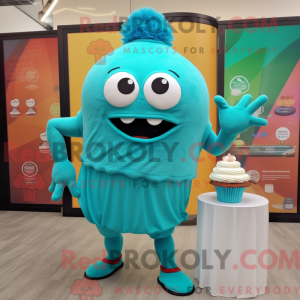 Turkis Cupcake maskot...
