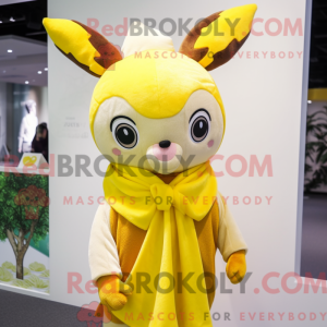 Lemon Yellow Deer mascot...