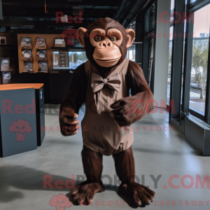 Rust sjimpanse maskot drakt...