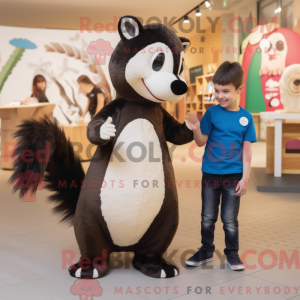 Tan Skunk mascot costume...