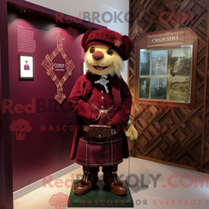 Maroon Celtic Cross...