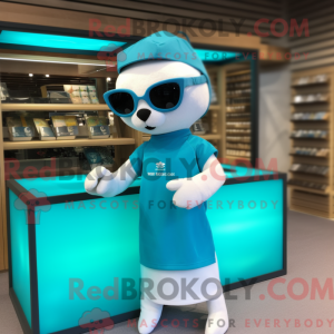 Turquoise Ermine mascot...
