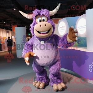 Lavendel Minotaur maskot...