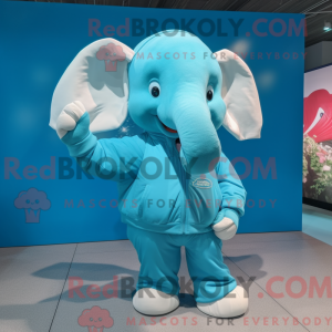 Cyan Elephant maskot...