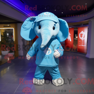 Máscara de elefante ciano...