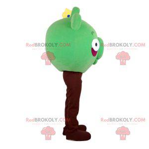 Mascote verde do Angry Birds. Mascote porco verde -