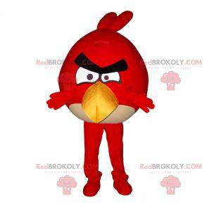 Maskottchen des berühmten roten Vogels aus dem Videospiel Angry