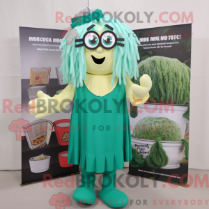 Cyan Pesto Pasta mascot...
