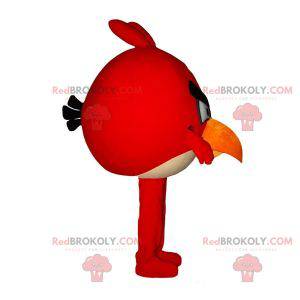 Mascote do famoso pássaro vermelho do videogame Angry Birds -