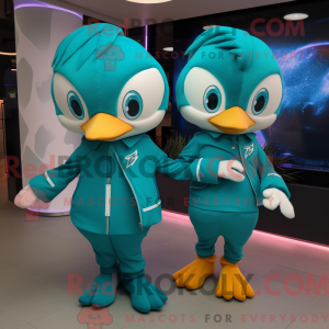 Teal Arrow Of Love mascot...