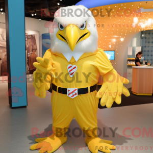 Gul Bald Eagle maskot...