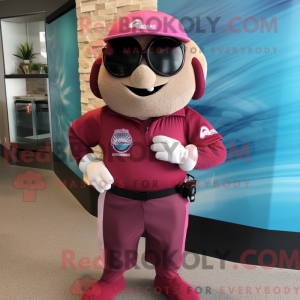Rødbrun Rosa máscara de...