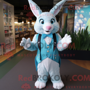 Máscara Cyan Rabbit com...