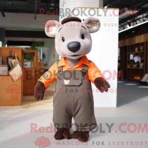 Rust Tapir-mascottekostuum...