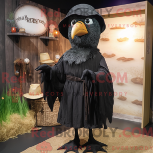 Svart Blackbird maskot...