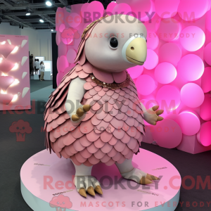 Pink Pangolin maskot...