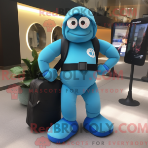 Cyan Commando máscara de...