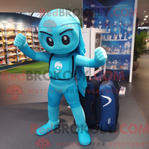 Cyan Commando máscara de...