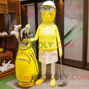Lemon Yellow Golf Bag...